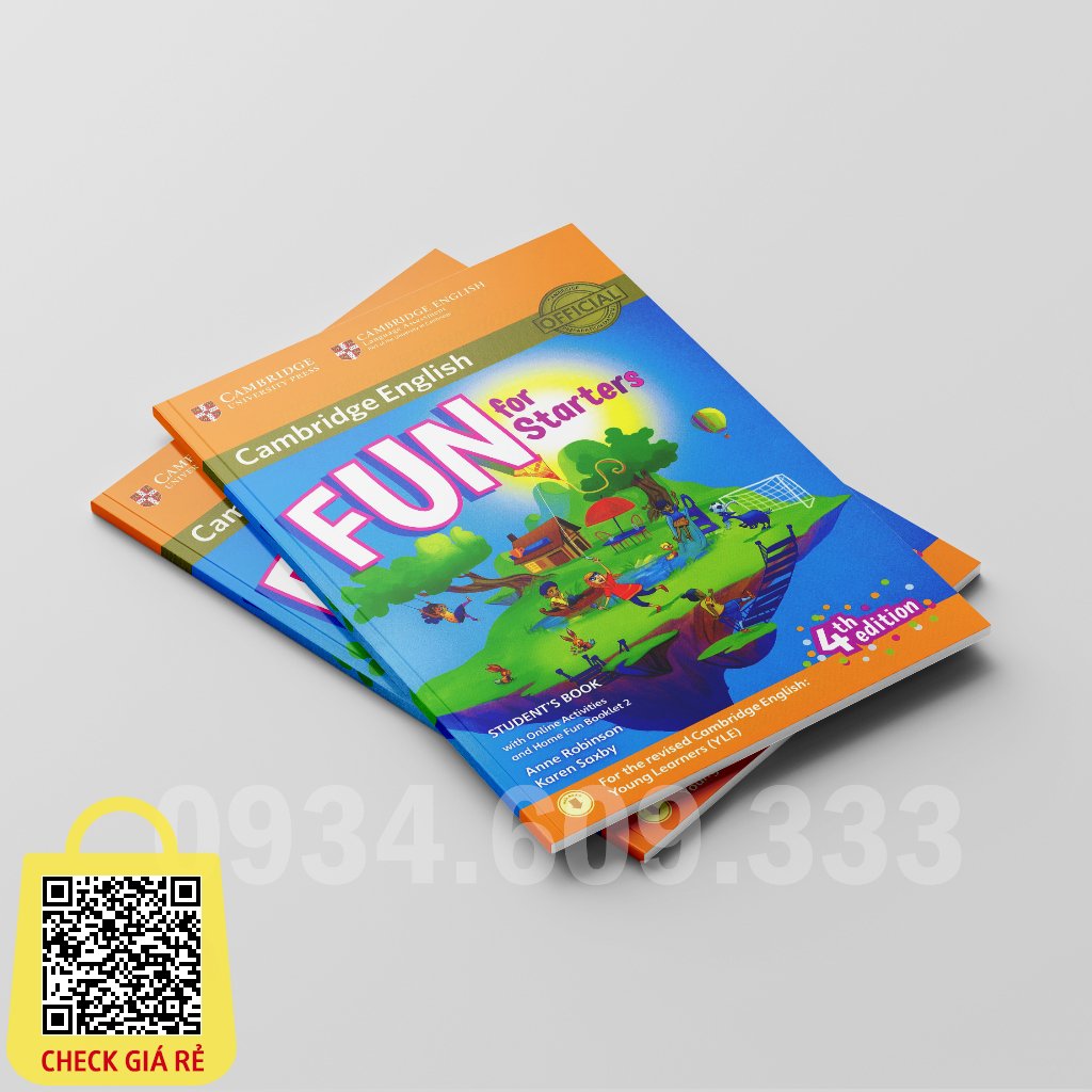 Cambridge English Fun For Starters Movers Flyers in màu đẹp tặng file MP3