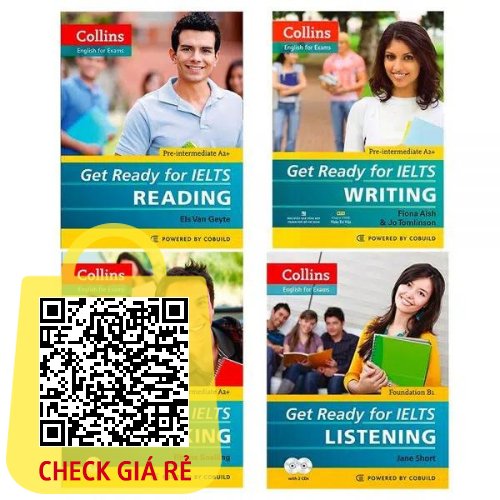 Collins – Get Ready For IELTS Reading, Writing, Speaking, Listening (Le, Tron bo) Ban den trang