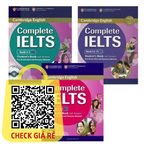 Complete IELTS Band4-5, 5-6.5, 6.5-7.5 (Lẻ, Chọn bộ) (Đen trắng)