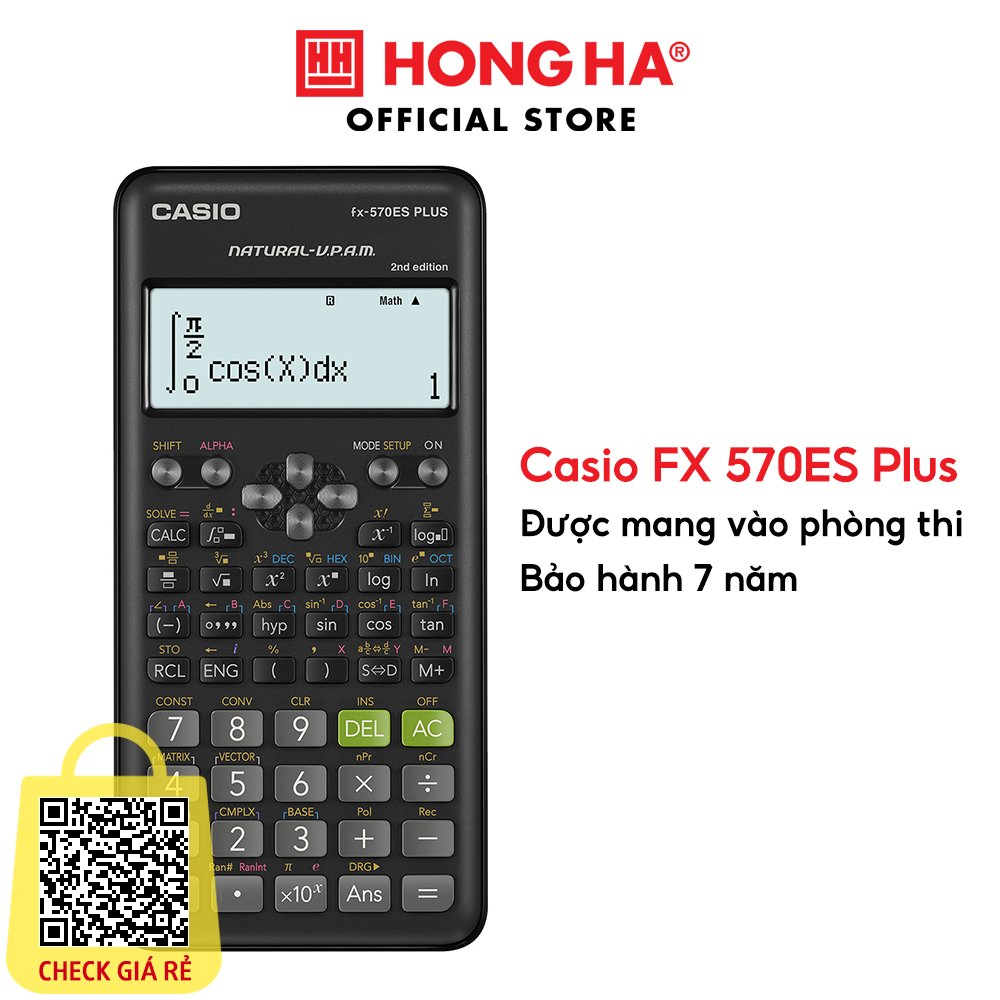 Máy tính Casio FX-570ES Plus dành cho học sinh cấp 2,3