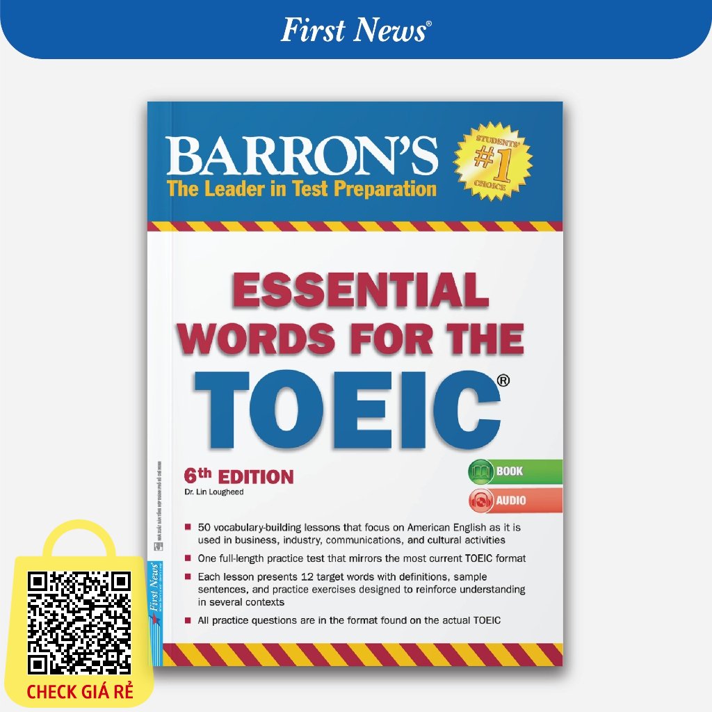 Sach Barron's Essential Words For The TOEIC (6th Edition) First News