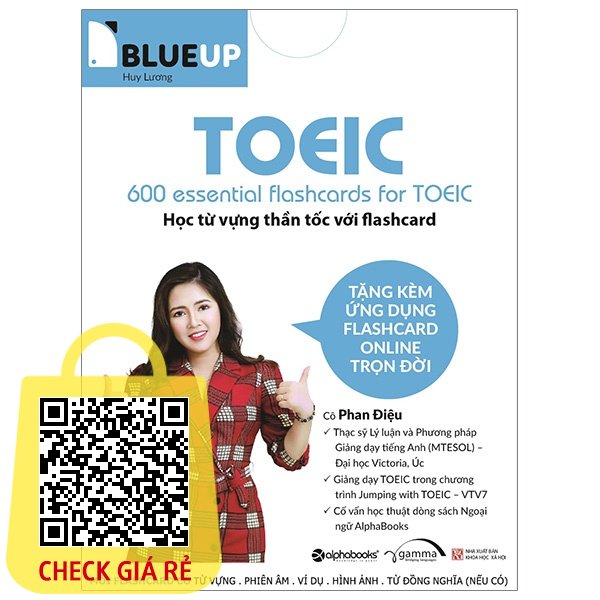 Sach Blue Up 600 Essential Flashcards For Toeic Alpha Books