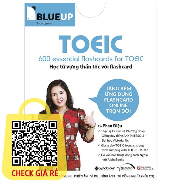 Sách Blue Up 600 Essential Flashcards For Toeic Alphabooks Bản Quyền