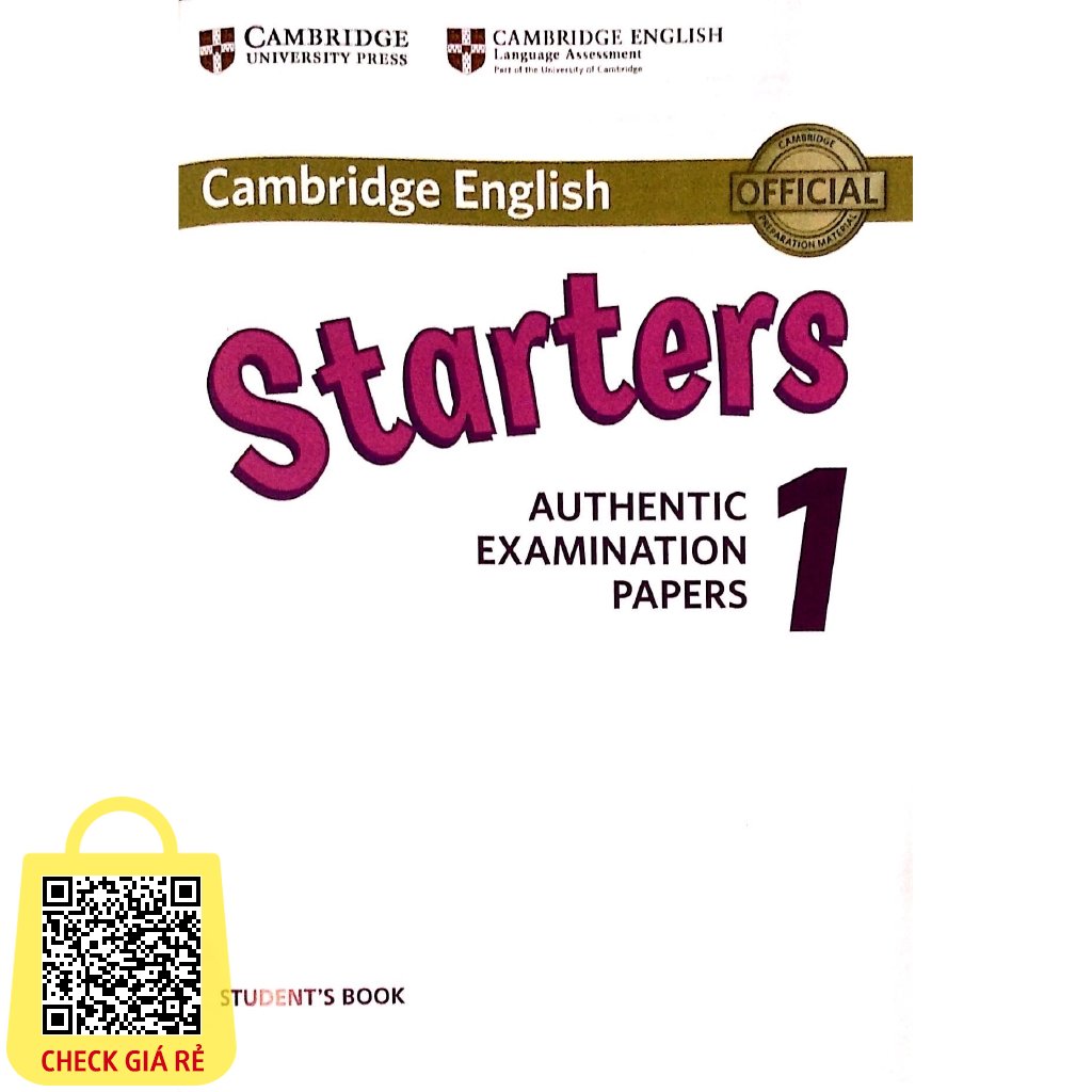 Sach Cambridge English Starters 1 for Revised Exam from 2018 Student's Book