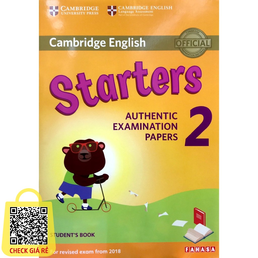 Sach Cambridge English Starters 2 for Revised Exam From 2018 Student's Book