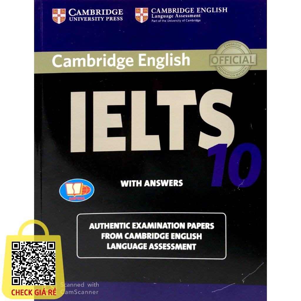 Sách Cambridge IELTS 10 With Answers (Ngôn Ngữ Tiếng Anh)