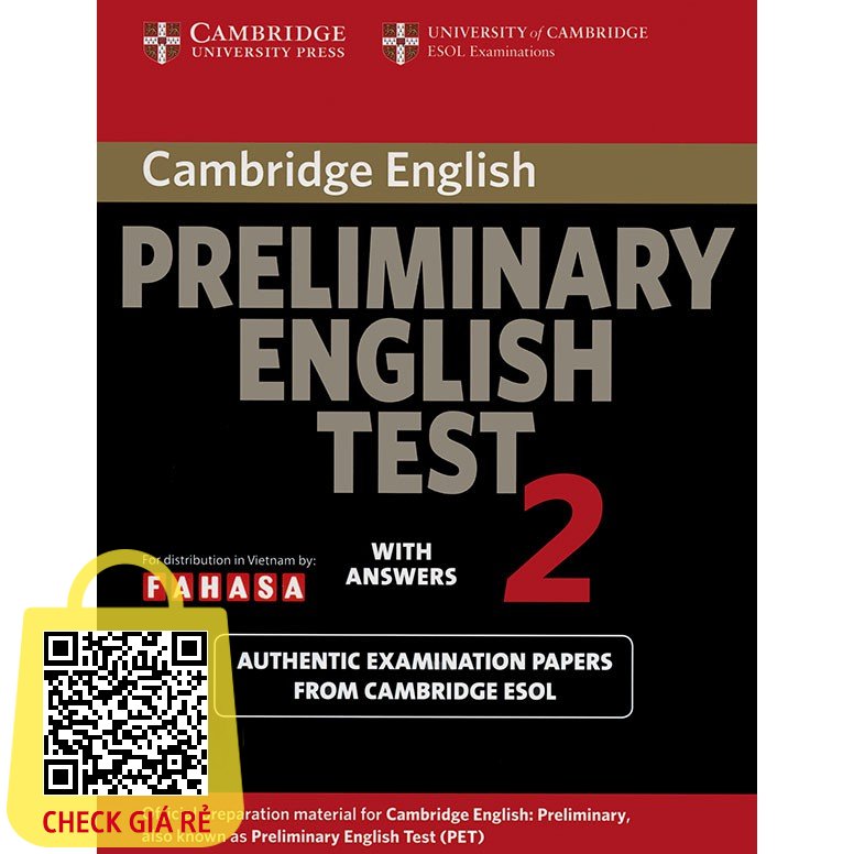 Sách Cambridge Preliminary English Test (PET) 2
