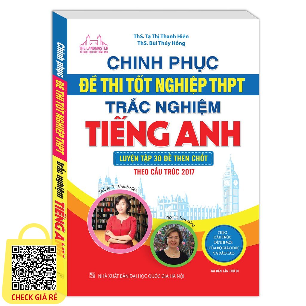 Sách - Chinh phục kỳ thi THPT trắc nghiệm môn tiếng Anh ( sách hai màu) Tặng Kèm Bookmark