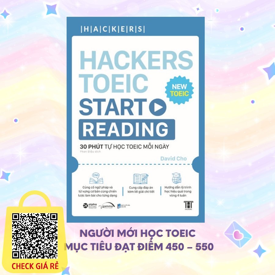 Sach Cho Nguoi Moi Hoc: Hackers Toeic Reading Tu Co Ban Den Nang Cao MUC TIEU 450+ (Ban Chay Top 1 Tai Han Quoc)