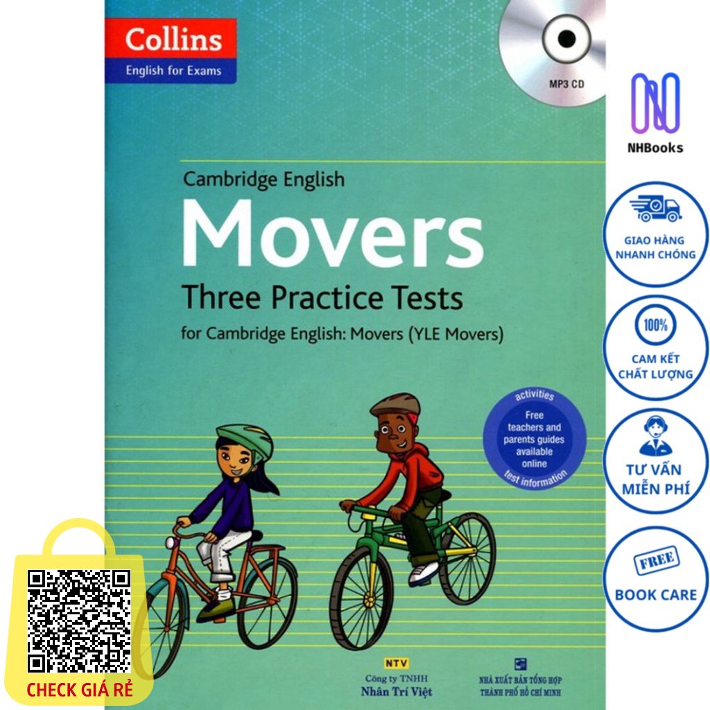 Sach Collins English For Exams Cambridge English MoversThree Practice Test (Kem CD) NHBOOK NTV