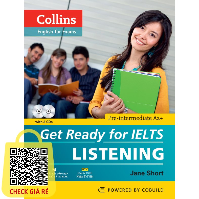 Sách Collins Get Ready For IELTS Listening (Kèm mã QR quét để tải file nghe)