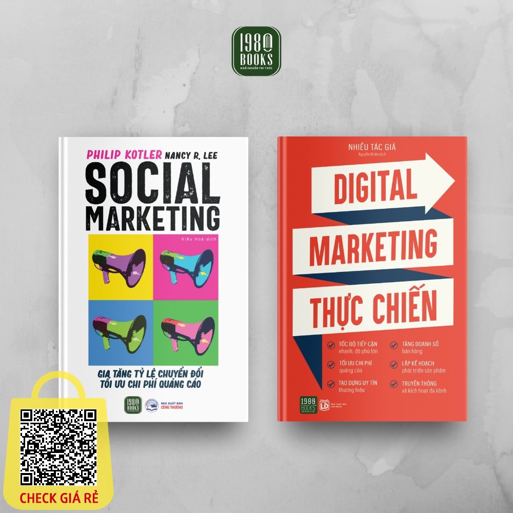 Sach Combo Social Marketing Gia Tang Ti Le Chuyen Doi, Toi Uu Chi Phi Quang Cao + Digital Marketing Thuc Chien