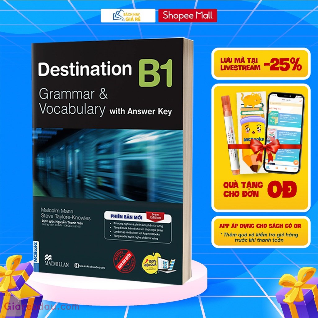 Sách Destination B1 Grammar and Vocabulary Kèm Đáp Án