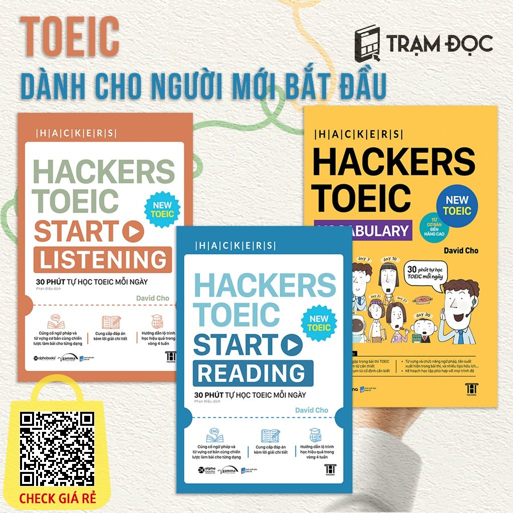 Sach Hacker TOEIC : Vocabulary + Start Reading + Start Listening