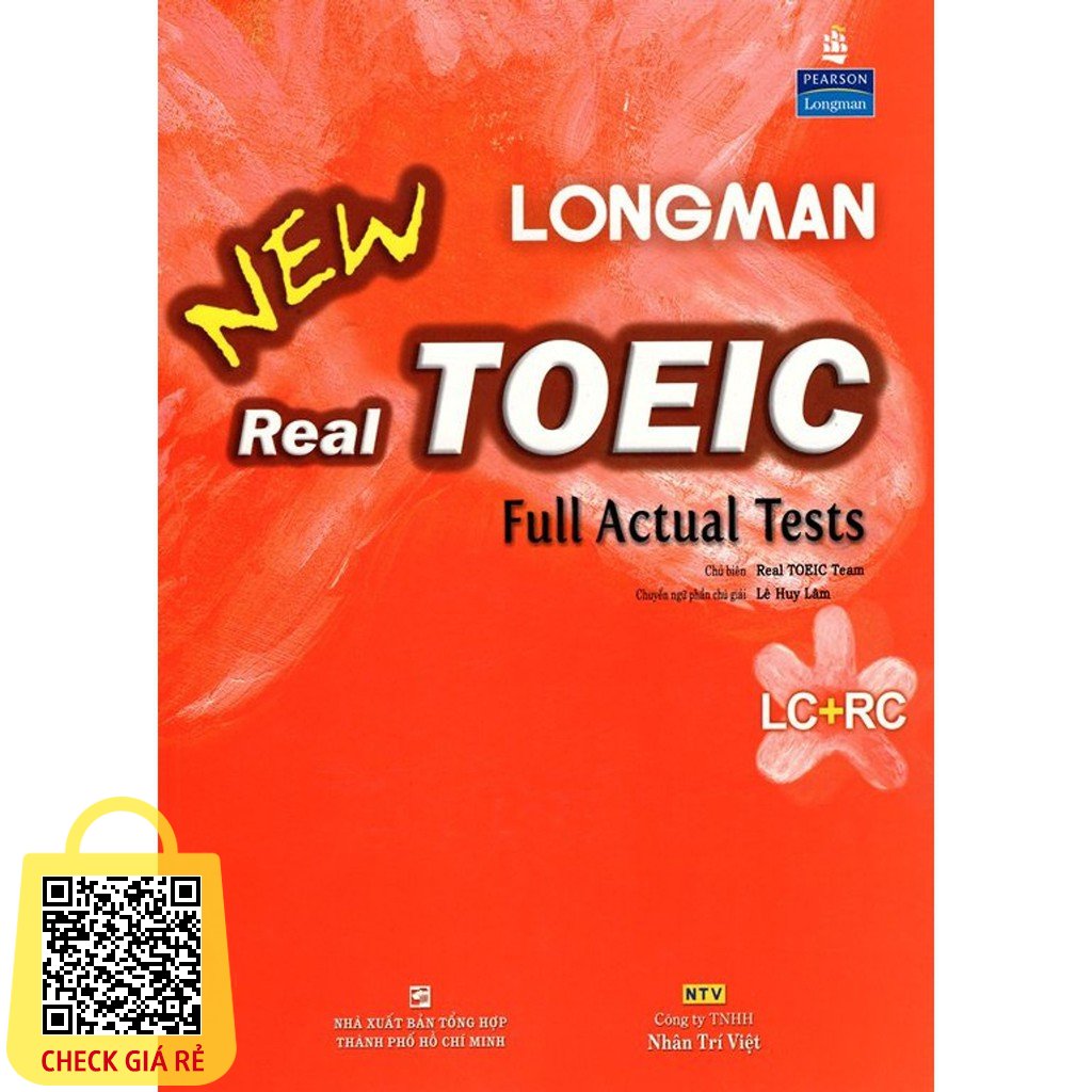 Sách Longman New Real TOEIC Full Actual Tests (Kèm CD) NTV