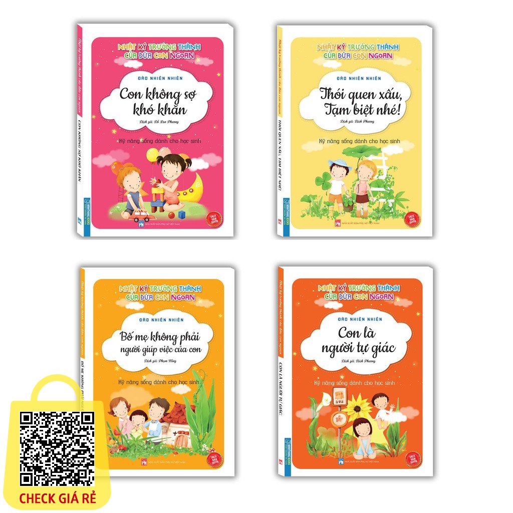 Sách Nhật ký trưởng thành cúa đứa con ngoan - Kỹ năng sống dành cho học sinh (Bộ 4 cuốn)