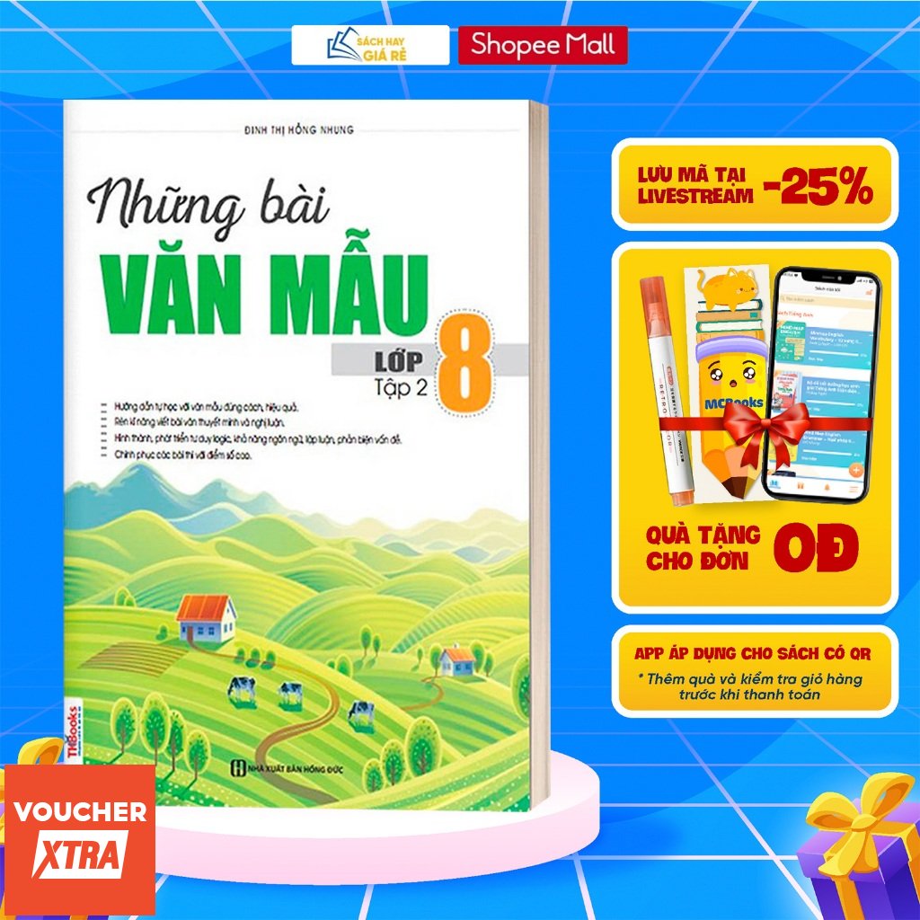 Sach Nhung bai van mau lop 8 - Tap 2