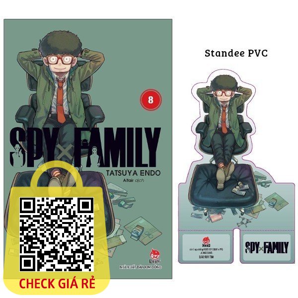 Sách Spy X Family - Tập 8 - Tặng Kèm Standee PVC