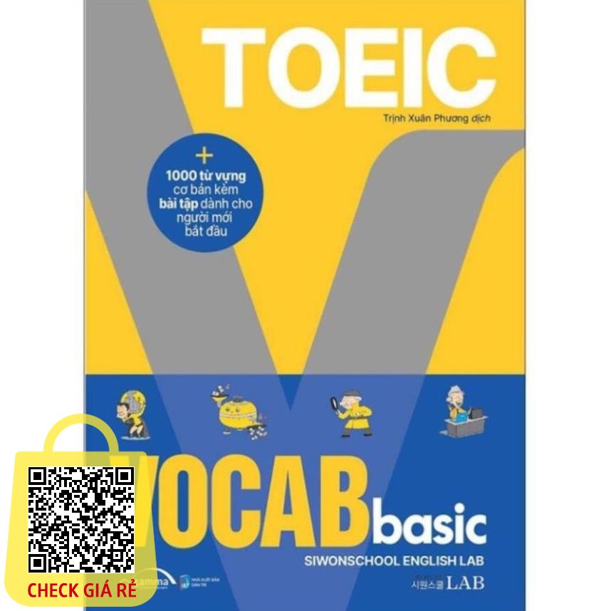 Sách Toeic Vocab Basic 1000 từ vựng cơ bản kèm bài tập dành cho người mới bắt đầu BẢN QUYỀN