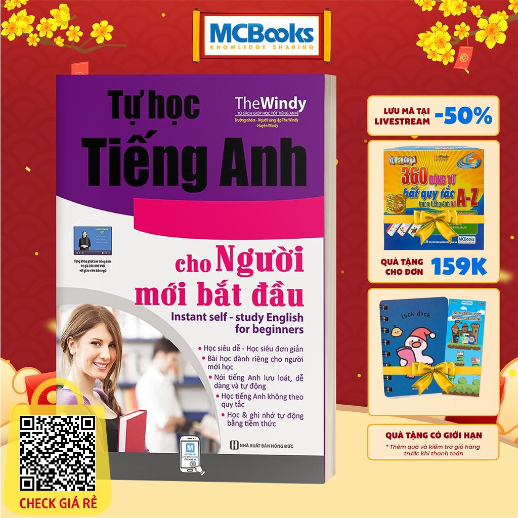 Sach Tu Hoc Tieng Anh Cap Toc Cho Nguoi Moi Bat Dau - Kem App Hoc Online