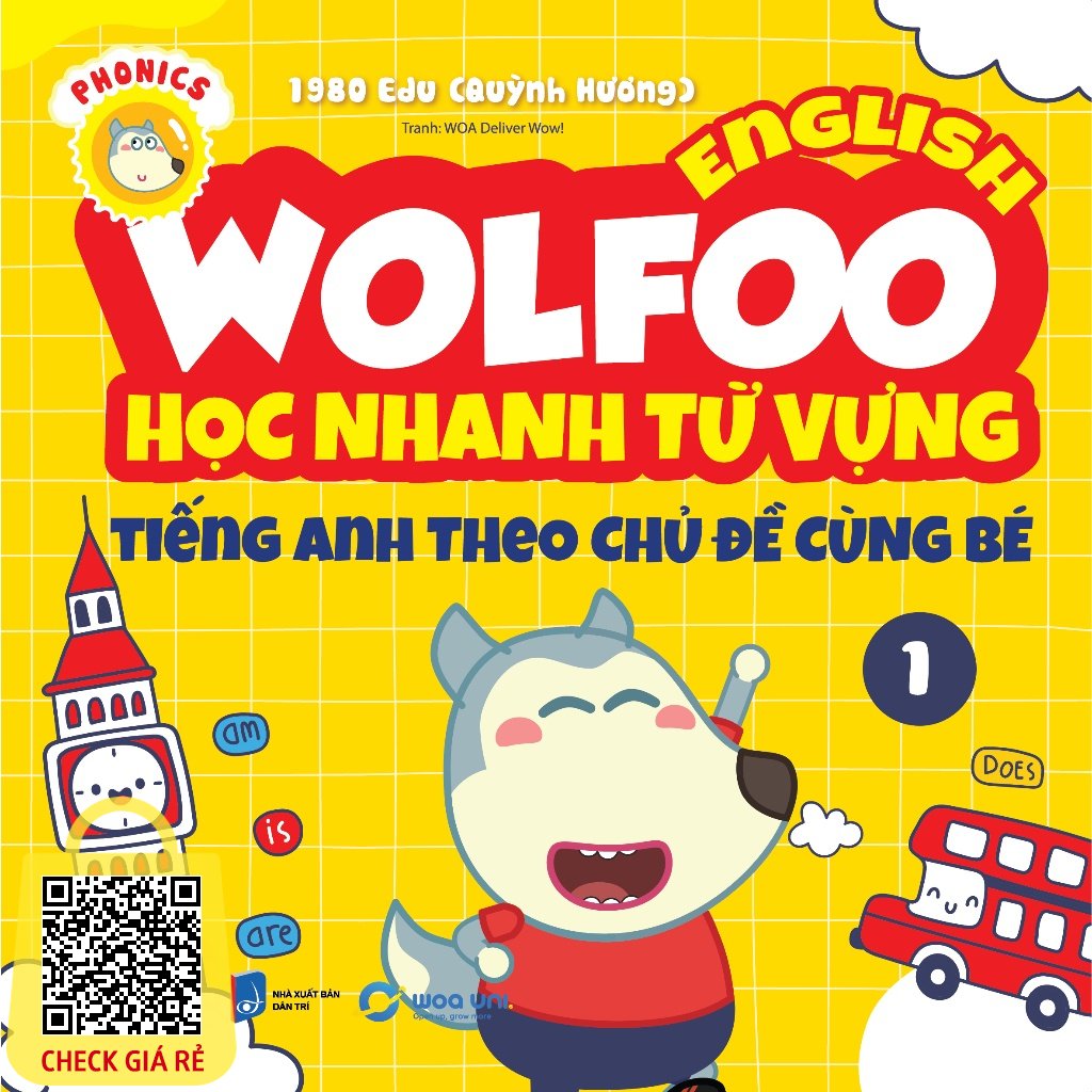 Sách Wolfoo English – Học Nhanh Từ Vựng Tiếng Anh Theo Chủ Đề Cùng Bé 1