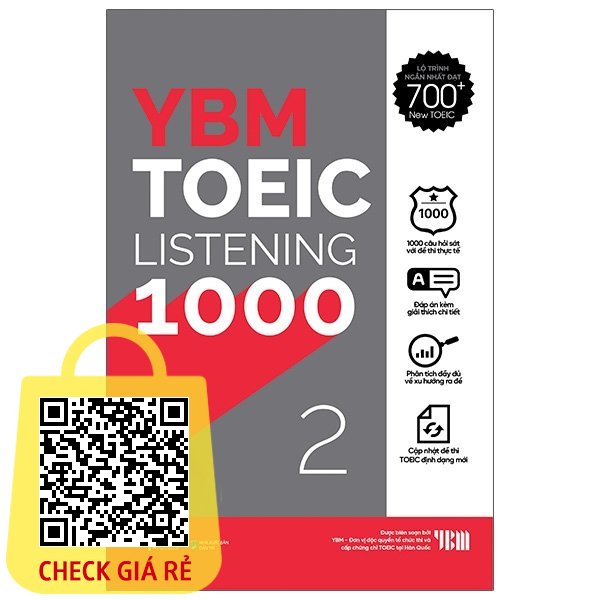 Sach YBM Actual Toeic Tests LC 1000 Vol 2 Alpha Books