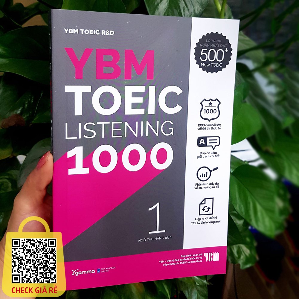 Sach YBM TOEIC Listening 1000 Vol 1 (Tai Ban 2023) 259K