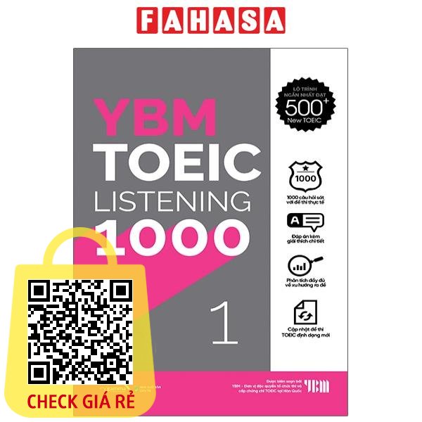 Sach YBM TOEIC Listening 1000 Vol 1 (Tai Ban 2023)