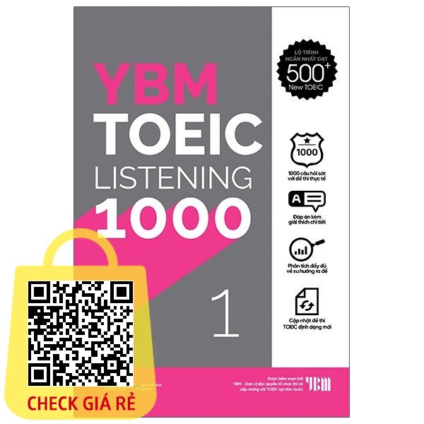 Sách YBM Toeic Listening 1000 Vol 1