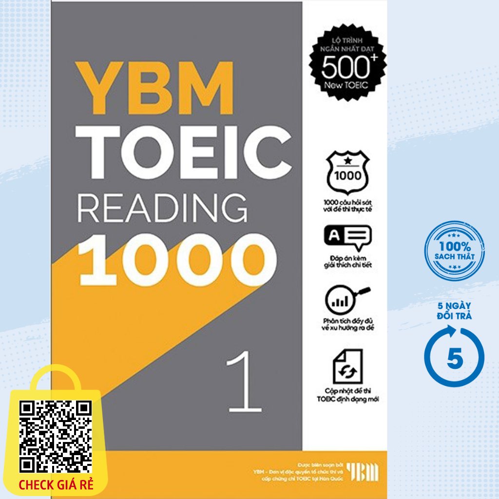Sách YBM Toeic Reading 1000 Vol 1 AL