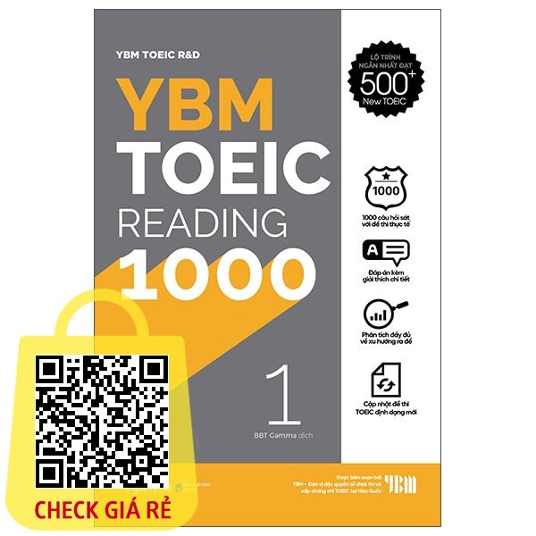 Sách YBM Toeic Reading 1000 Vol 1 (Tái Bản) (AP)