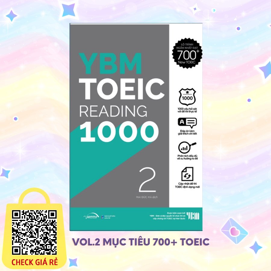 Sach YBM TOEIC READING 1000 Vol 2 (YBM Actual TOEIC Tests RC 1000)
