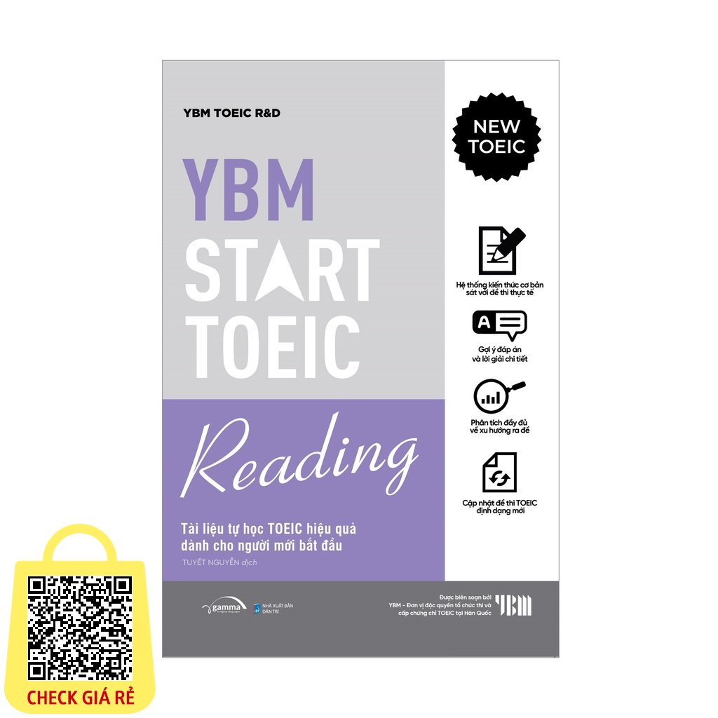 Sách YBM TOEIC Start Reading Tài Liệu Tự Học TOEIC Hiệu Quả Dành Cho Người Mới Bắt Đầu