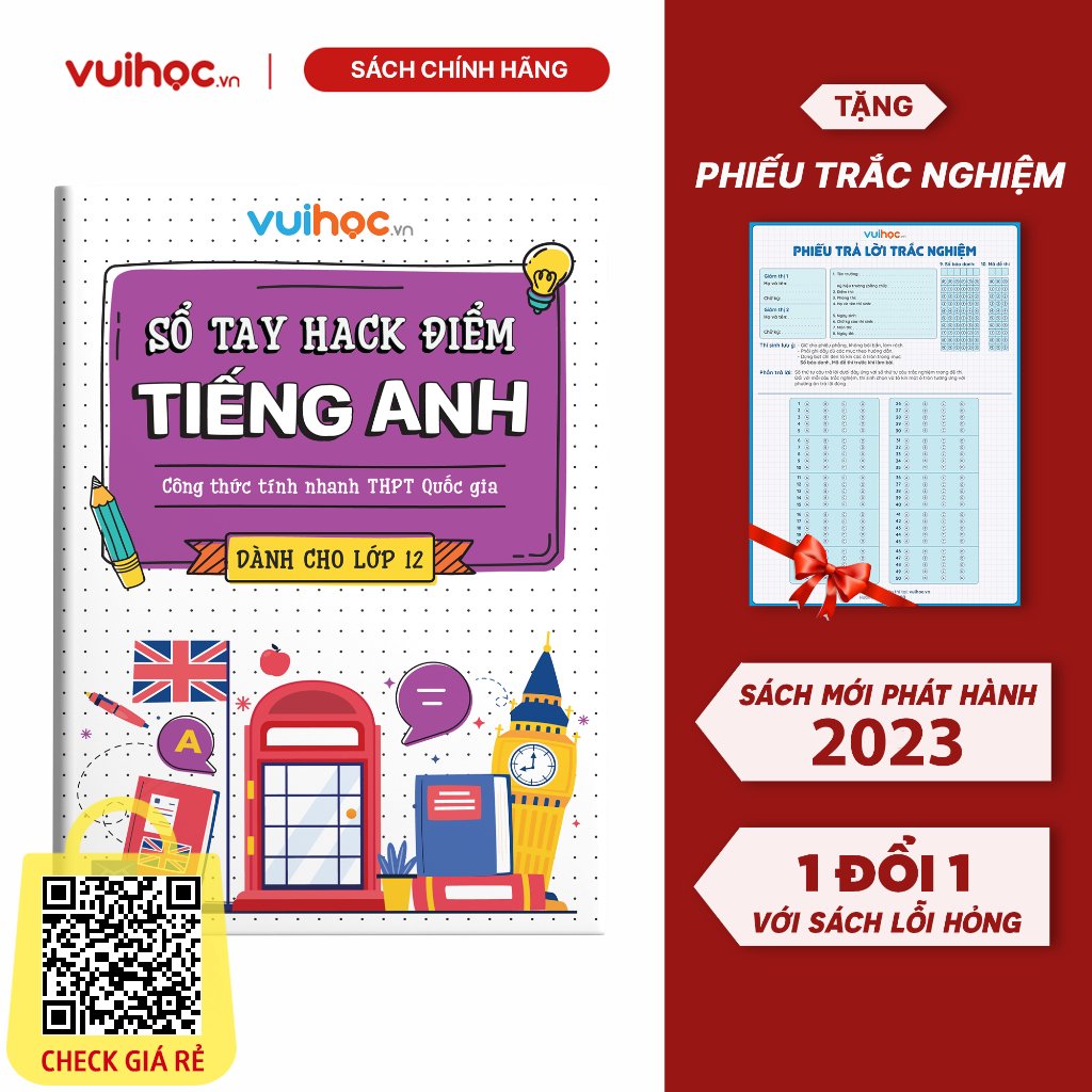So tay ghi chu Hack diem Tieng Anh THPT QG 2022